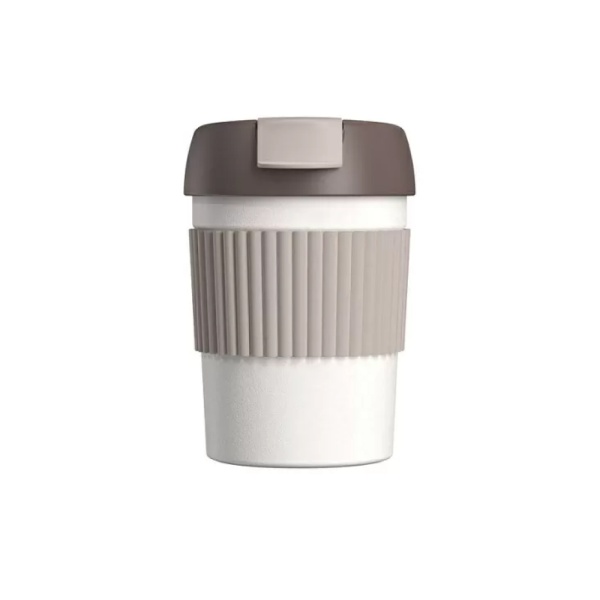 Термокружка Kiss Kiss KKF Rainbow Vacuum Coffee Tumbler Mini, серый/белый/коричневый